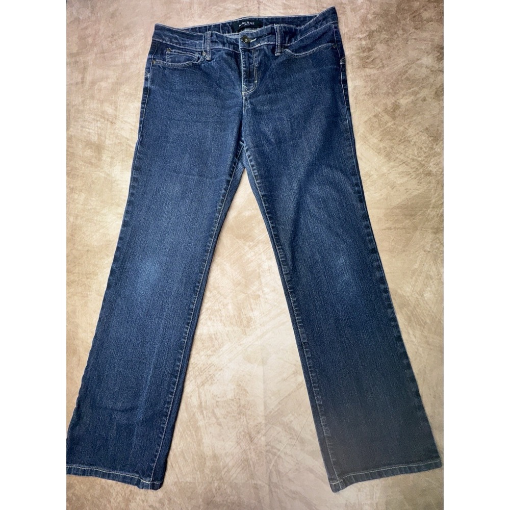 Nine West Women's Mid-Rise Stretch Jeans, Bootcut, Blue, Size 10